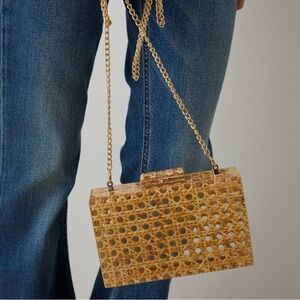 Asilah Ramla Braided Cane Clutch Bag